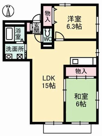 神田縄ハイツ E棟の物件間取画像